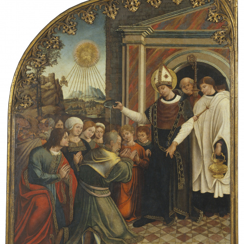image for: Pere Nunyes - Sant Eloi bateja els infidels - 1526-1529