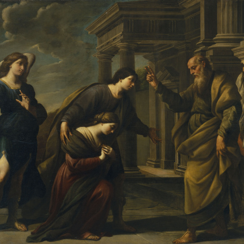 image for: Andrea Vaccaro - Benedicció de Ragüel a  Sara i Tobies - 1667