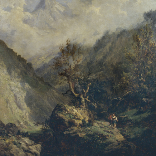 image for: Carlos de Haes - Muntanyes d&#039;Astúries - 1872