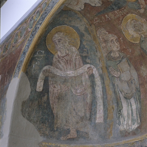image for: Mestre de Sant Esteve d&#039;Andorra - Fornícula i fragment del mur nord de Sant Esteve d&#039;Andorra - Cap a 1200-1210 [4]