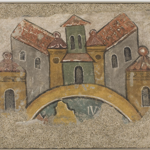 image for: Mestre de Sant Esteve d&#039;Andorra - Fris amb la ciutat de Jerusalem de Sant Esteve d&#039;Andorra  - Cap a 1200-1210