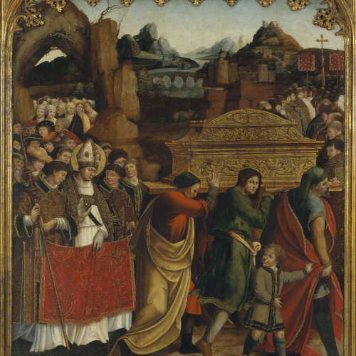 image for: Pere Nunyes - Traslació del cos de sant Marçal - 1526-1529