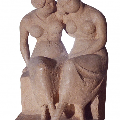 image for: Manolo Hugué - Dues catalanes assegudes - Cap a 1917