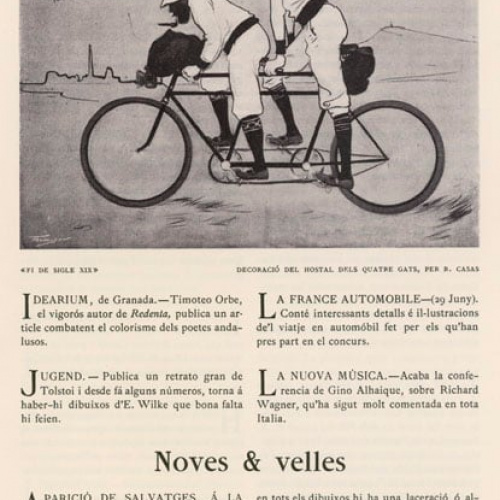 image for: Ramon Casas - Ramon Casas i Pere Romeu en un tàndem - Barcelona, 1897 [3]