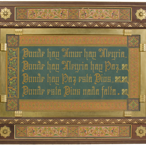 image for: Frederic Vidal - Plafó amb inscripció - Cap a 1900