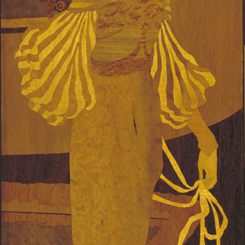 image for: Gaspar Homar - Dama en un jardí - Cap a 1905