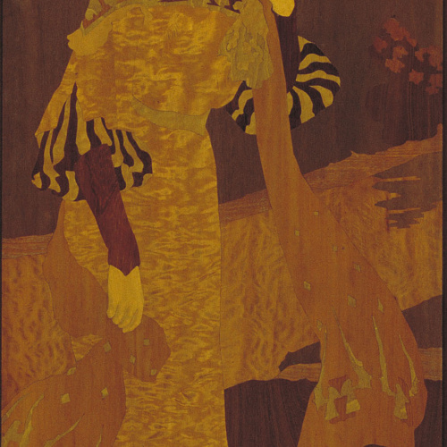 image for: Gaspar Homar - Dama en un bosc - Cap a 1905
