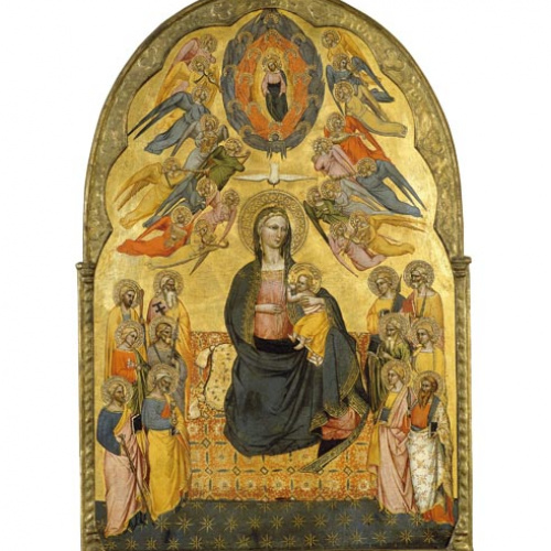 image for: Cenni di Francesco di Ser Cenni - Mare de Déu de la Humilitat amb el Pare Etern, l&#039;Esperit Sant i els dotze apòstols - 1375-1380