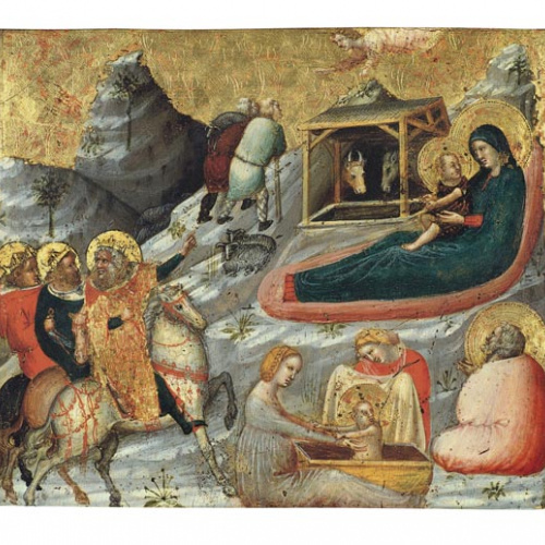 image for: Pietro da Rimini - Nativitat i altres temes de la infantesa de Crist - Cap a 1330