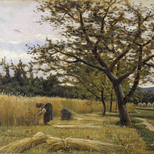 image for: Joaquim Vayreda - La sega - Olot, cap a 1881
