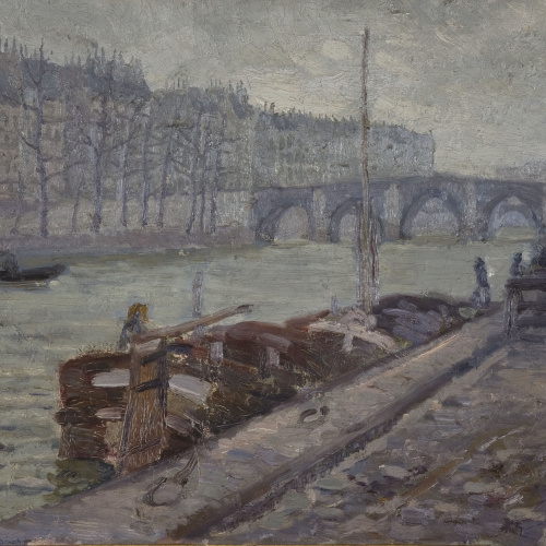 image for: Marià Pidelaserra - El Sena en dia gris - París, cap a 1900-1901