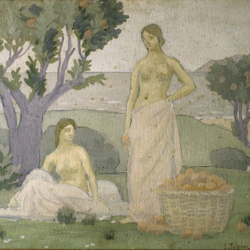 image for: Joaquim Torres-García - Tarongers vora el mar - Cap a 1911