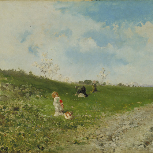 image for: Baldomer Galofre - Primavera romana - Roma, cap a 1874-1884