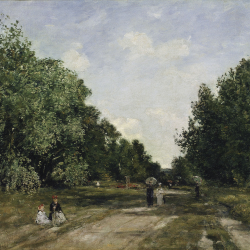 image for: Louis-Eugène Boudin - El parc Cordier a Trouville - Cap a 1880-1885