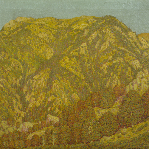 image for: Marià Pidelaserra - Una muntanya. Montseny. Sol ponent-se - 1903