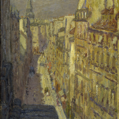 image for: Marià Pidelaserra - Un carrer de París (Sol d&#039;hivern) - París, 1900