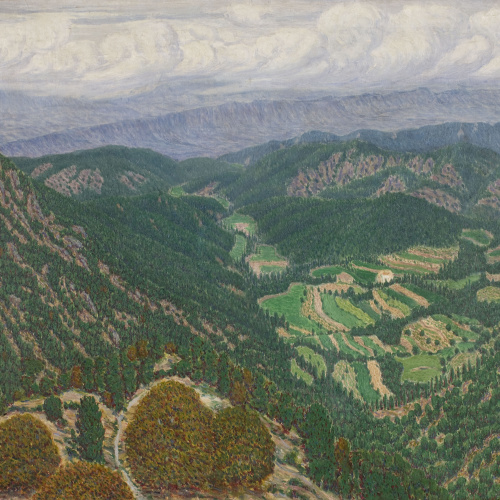 image for: Marià Pidelaserra - Les Guilleries des del Montseny. Després d&#039;una tempesta - 1903