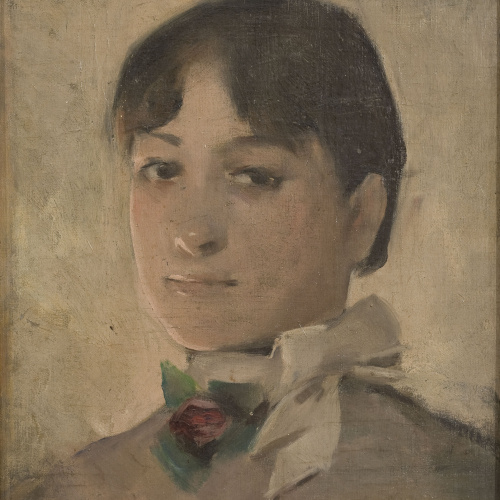 image for: Ramon Casas - Noia de París - Cap a 1888-1890