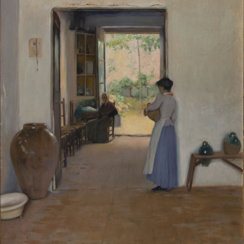 image for: Santiago Rusiñol - Interior de Sitges - Sitges, cap a 1894