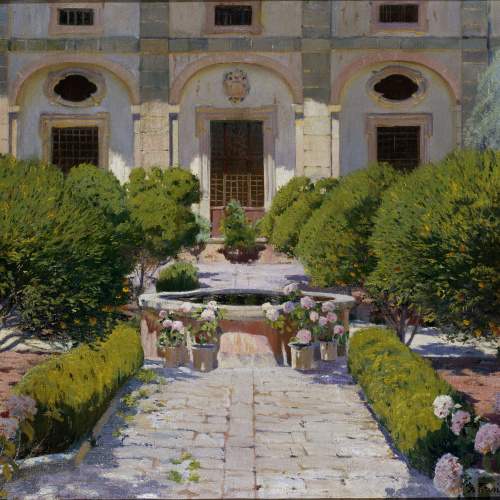 image for: Santiago Rusiñol - Claustre de Georges Sand - Mallorca, 1905