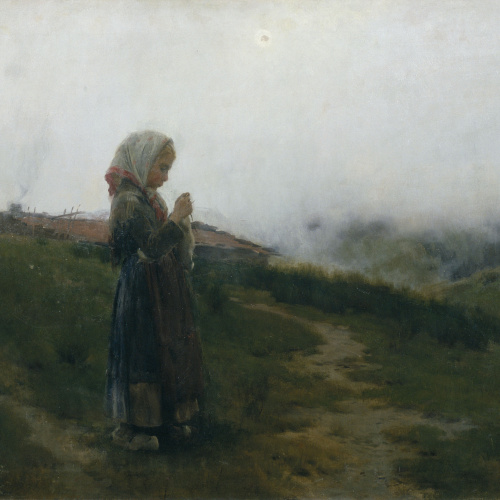 image for: Dionís Baixeras - Fent mitja - 1888