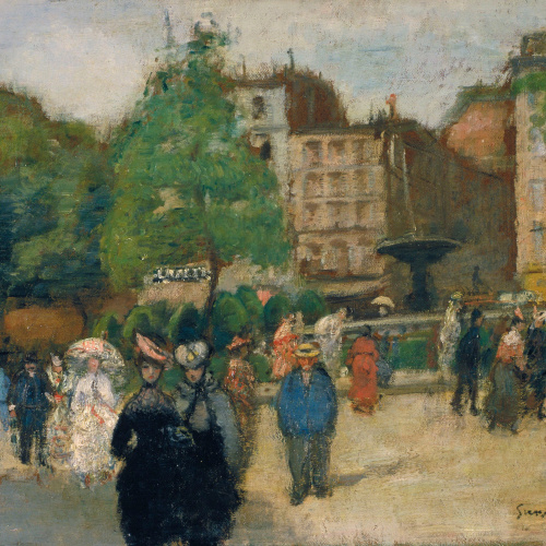 image for: Joaquim Sunyer - Place Pigalle - París, 1904