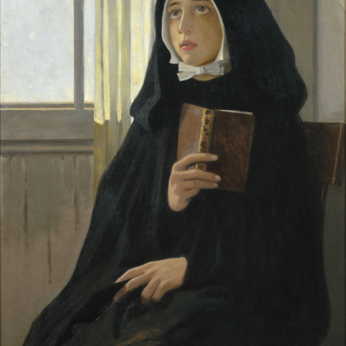 image for: Joan Llimona - La novícia - 1898