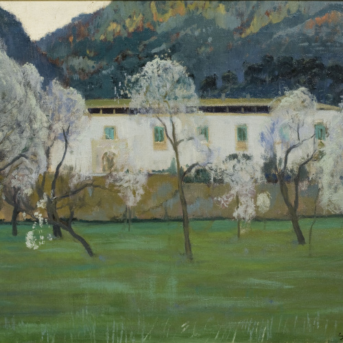 image for: Santiago Rusiñol - Masia blanca (Bunyola, Mallorca) - Mallorca, 1902