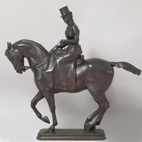 image for: Josep Reynés - Retrat eqüestre de la reina regent Maria Cristina d&#039;Habsburg - Cap a 1891