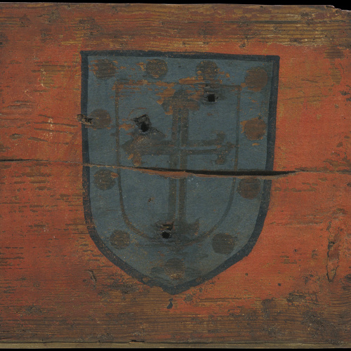 image for: Anònim. Castella - Tauleta d&#039;enteixinat amb escut - Primera meitat del segle XIV