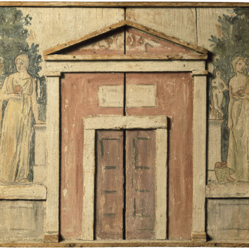 image for: Joaquim Torres-García - Construcció arquitectònica amb figures - 1925 o primera meitat de 1926