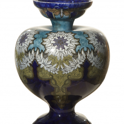 image for: Reial Fàbrica de Rozenburg - Vas decorat amb flors - Cap a 1898