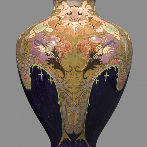 image for: Reial Fàbrica de Rozenburg - Vas decorat amb motius florals - Cap a 1898