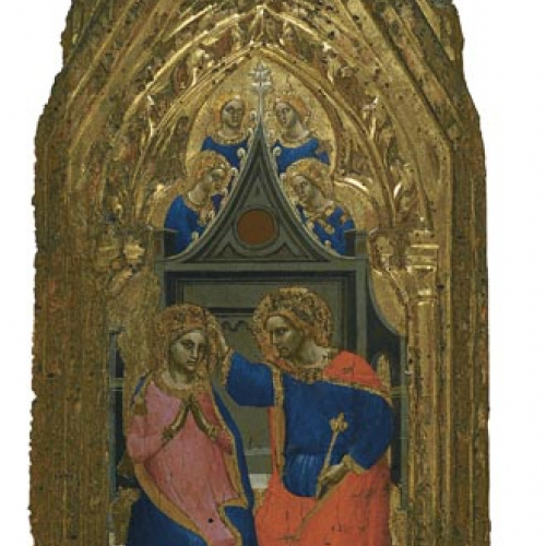 image for: Giovanni da Bologna - Coronació de la Mare de Déu amb quatre àngels - 1380-1389