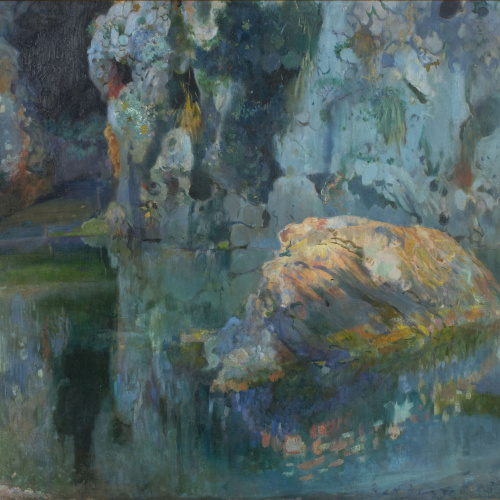 image for: Joaquim Mir - El roc de l&#039;estany - Mallorca, cap a 1903