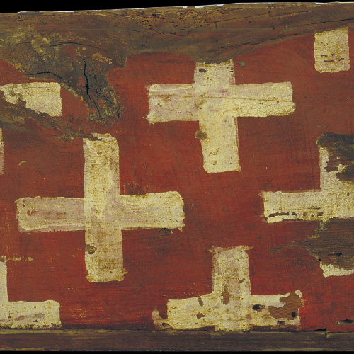 image for: Anònim. Catalunya - Tauleta d&#039;enteixinat amb creus, emblema dels Cruïlles - Primer quart del segle XIV