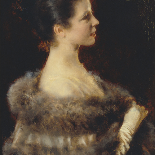 image for: Romà Ribera - Dama amb vestit de nit - 1893