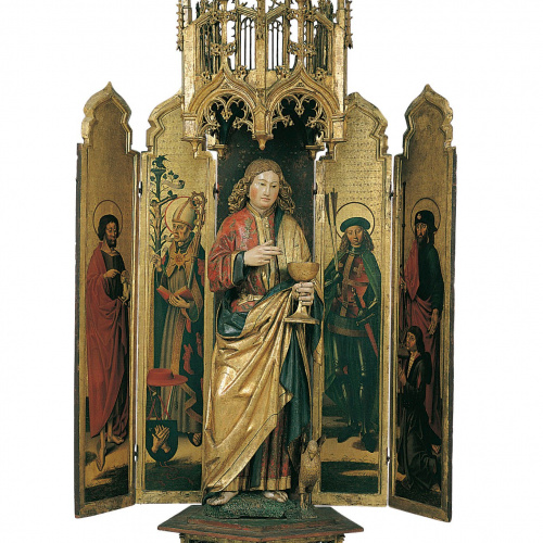 image for: Anònim. Països Baixos meridionals - Políptic de sant Joan Evangelista - Cap a 1480-1490