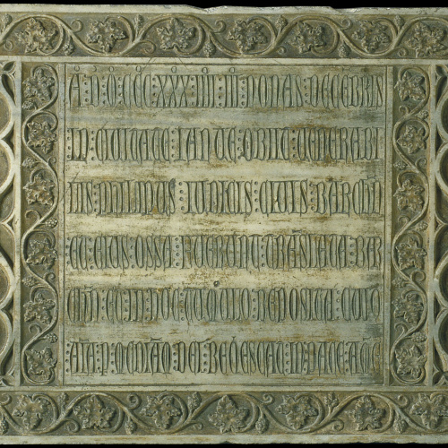 image for: Anònim. Catalunya - Làpida sepulcral de Felipe Giudice (mort el 1334) - Segon quart del segle XIV