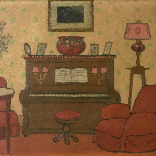 image for: Pere Torné Esquius - Interior amb piano - Cap a 1909-1914