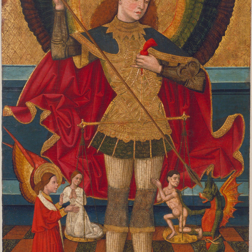 image for: Juan de la Abadía (el Vell) - Sant Miquel pesant les ànimes - Cap a 1480-1495