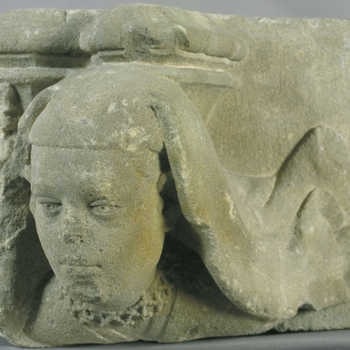 image for: Marc Safont - Mènsula amb cap de dona - Cap a 1425