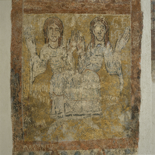 image for: Tercer Mestre de Sorpe - Sant Feliu i el símbol zodiacal de Gèminis de Sorpe - Mitjan segle XII [2]