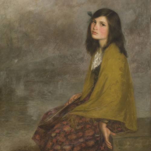 image for: Joan Brull - Retrat de nena - Cap a 1910