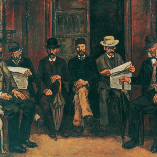 image for: José Gutiérrez Solana - La reunió a casa l&#039;apotecari - Cap a 1934