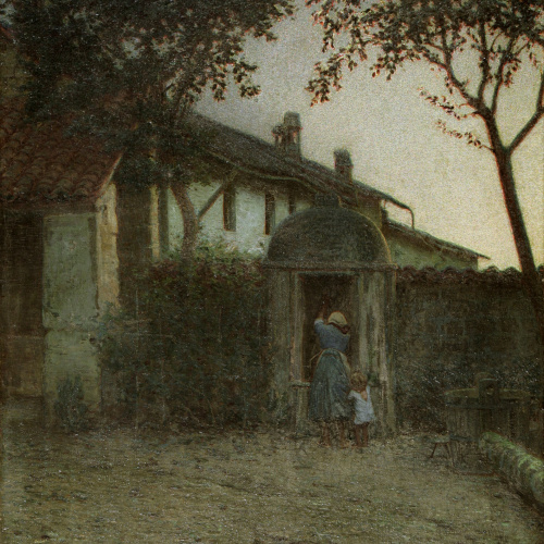 image for: Angelo Morbelli - Alba - 1891