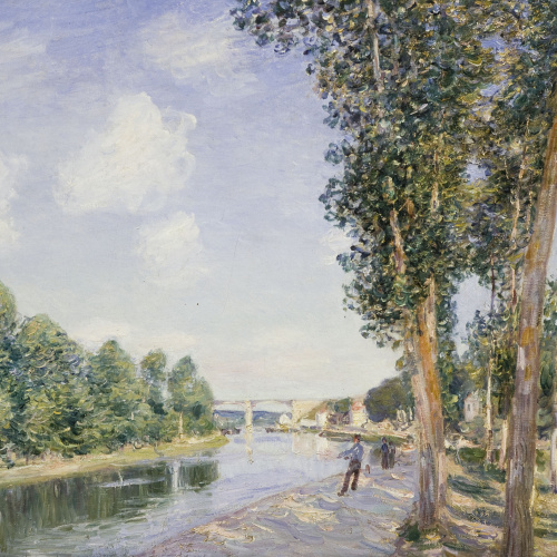image for: Alfred Sisley - El tombant del Loing - 1892
