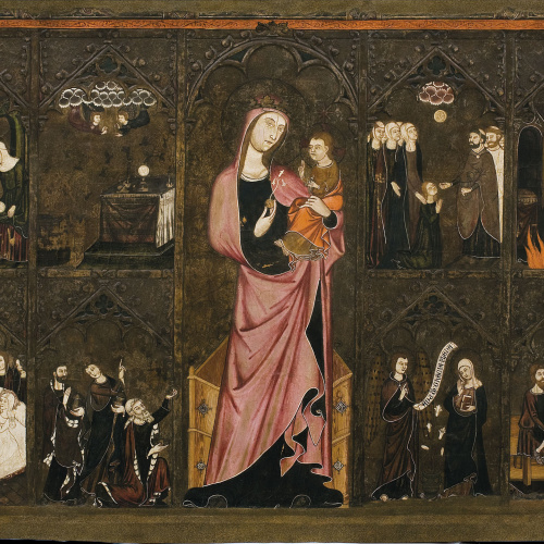 image for: Mestre de Vallbona de les Monges (Guillem Seguer ?) - Frontal del Corpus Christi - Cap a 1335-1345