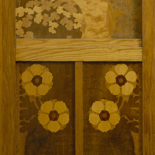 image for: Gaspar Homar - Donzella collint flors - Cap a 1905