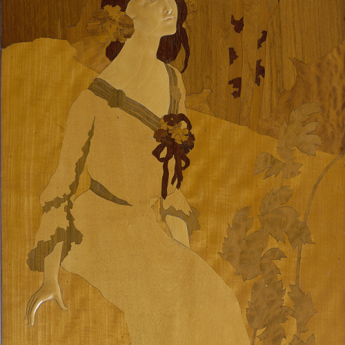 image for: Gaspar Homar - Donzella al bosc - Cap a 1905